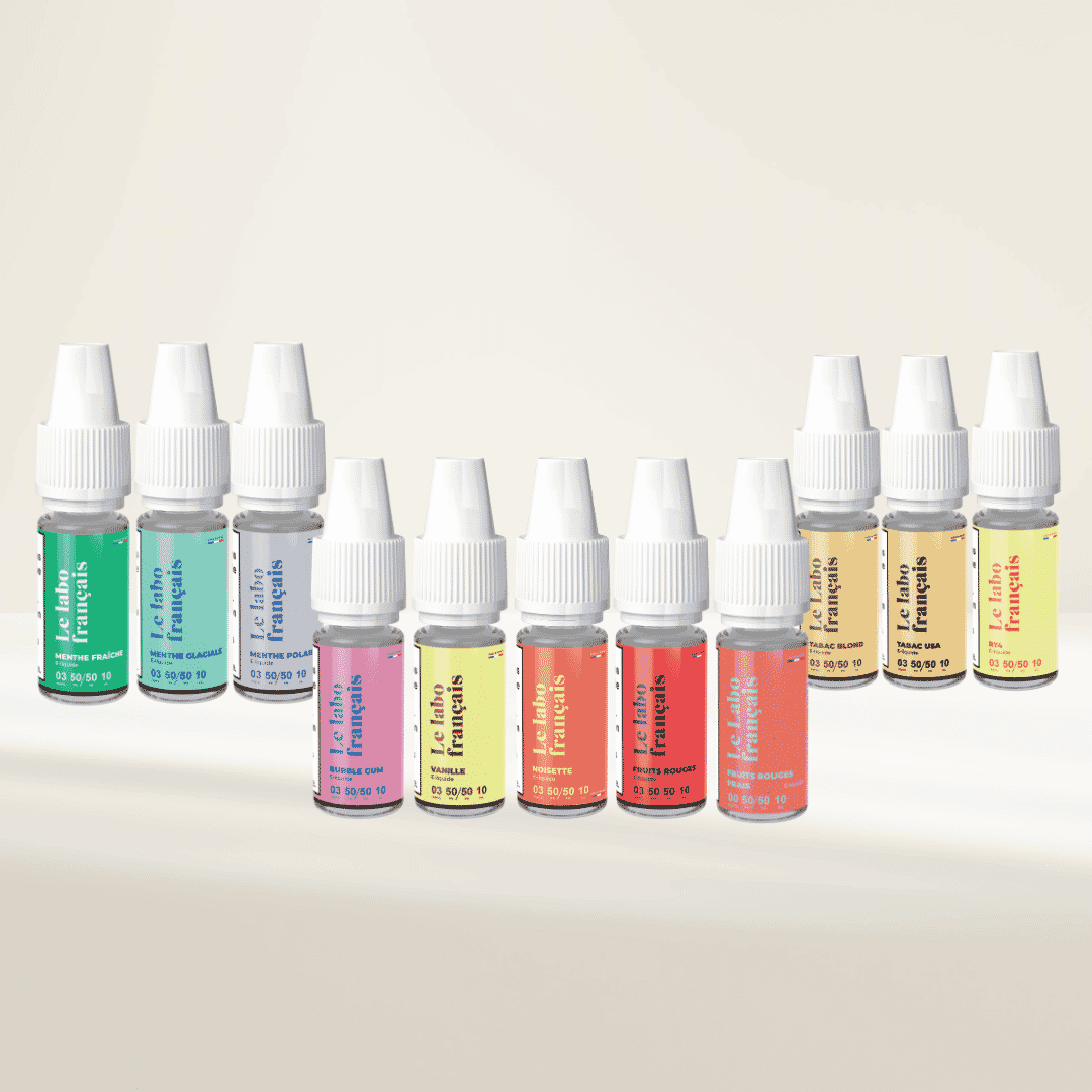 Les 11 saveurs des e-liquides Le Labo Français